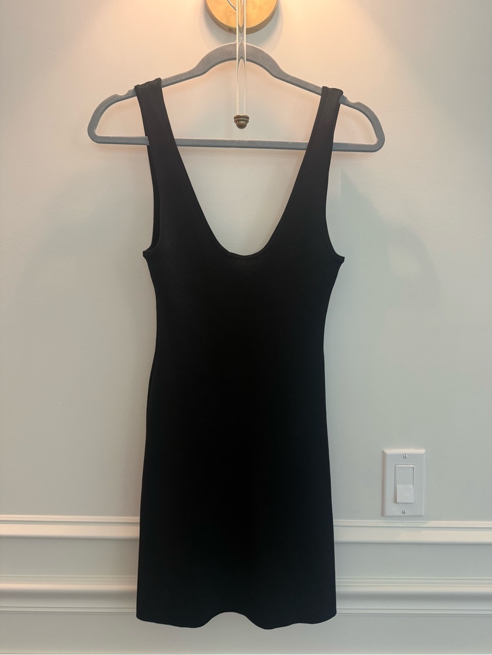 Because of Alice Classic Black Scoop Neck Tank Dress